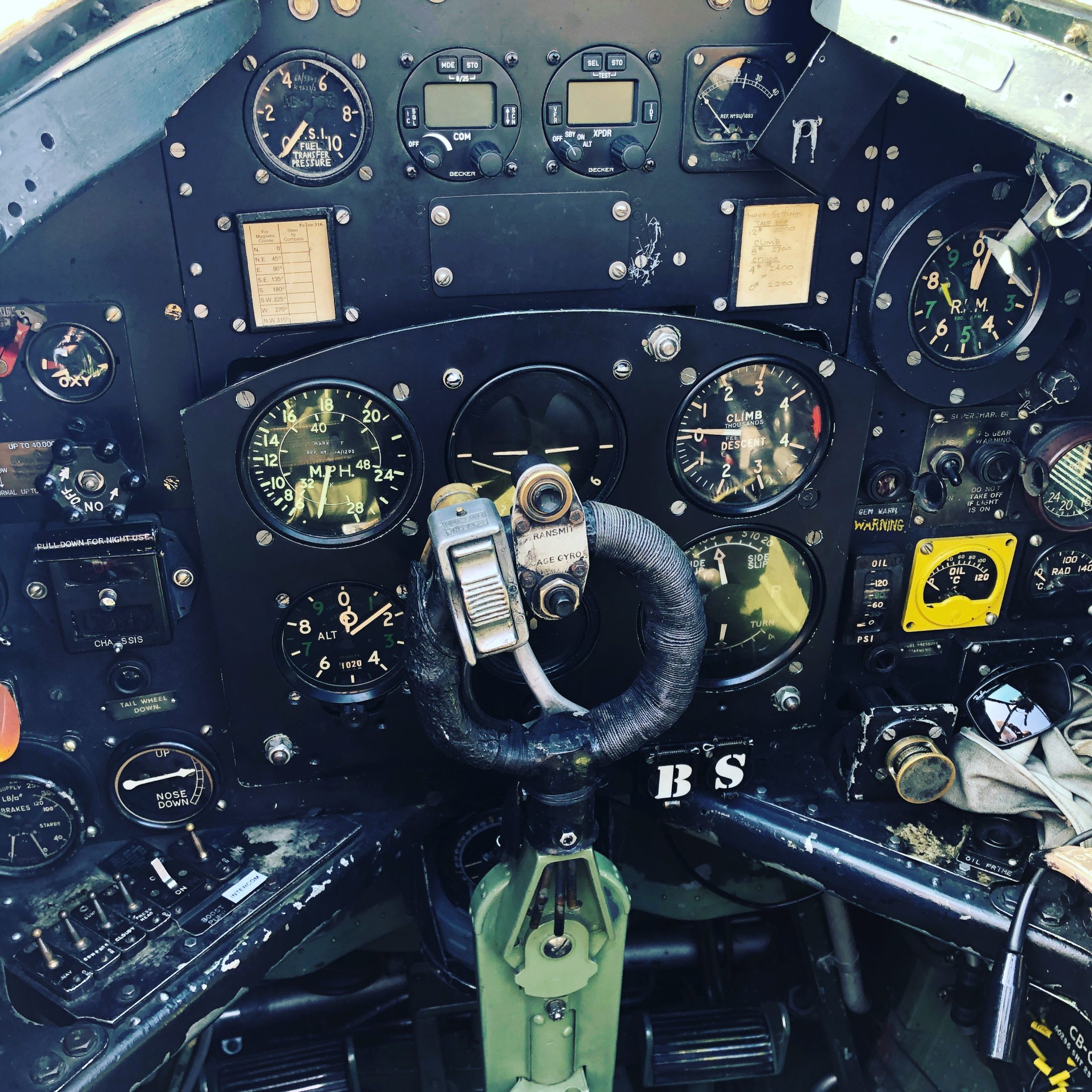 Spitfire cockpit